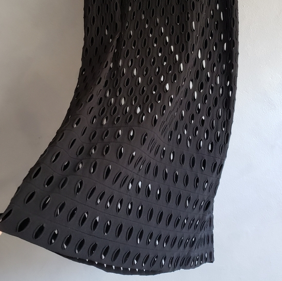 WOLFORD BLACK TANK DRESS LAZER-CUT SIZE XS, S - Picture 6 of 14
